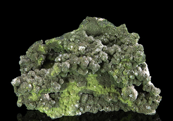 Mottramite, Duftite, Calcite - Tsumeb Mine, Tsumeb - Namibia
