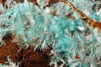 Aurichalcite - Buche al Ferro, Coronato Mount, ,Tuscany, Italy