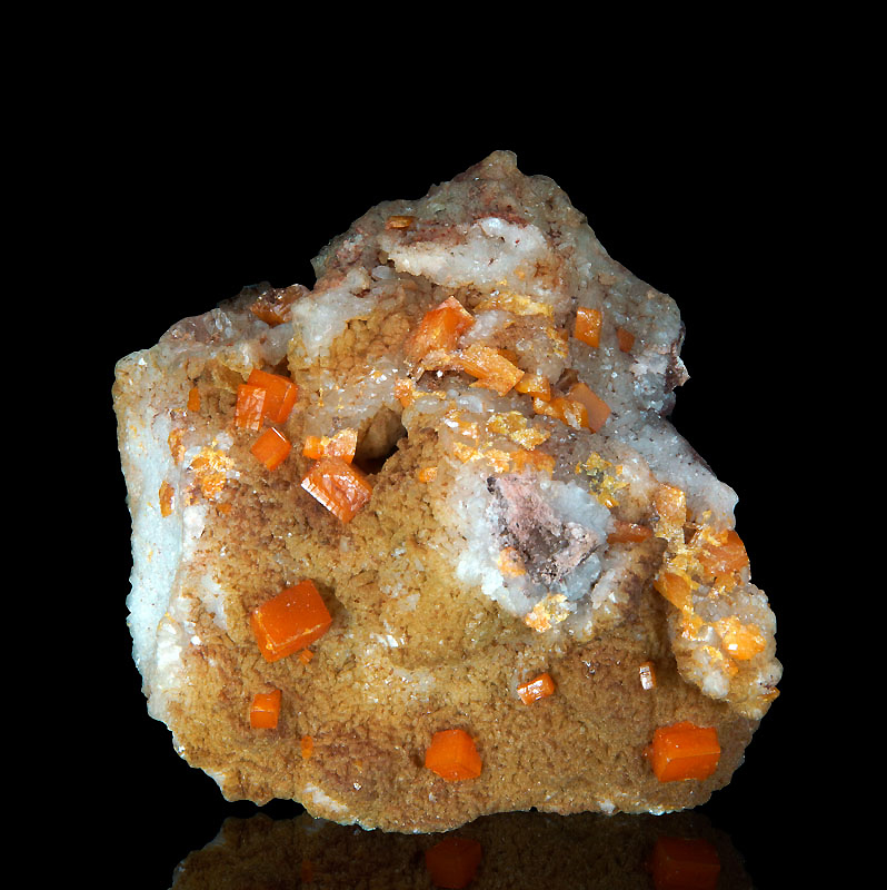 Wulfenite - Los Lamentos mine, Villa Ahumada, Chihuahua,  Mexico