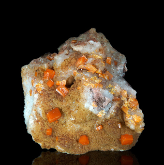 Wulfenite - Los Lamentos mine, Villa Ahumada, Chihuahua,  Mexico