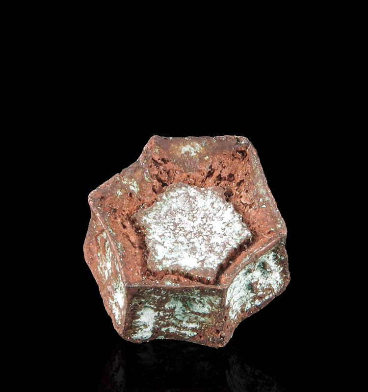 Copper psd after Aragonite - San Agust�n Mine, Corocoro, La Paz Department, Bolivia