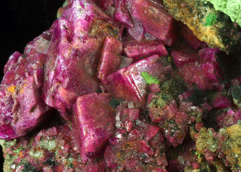 Calcite var Cobaltoan Calcite and Kolvezite - Tenke mine, Tenke-Fungurume area, ,Luabala, Democratic Rep. of Congo