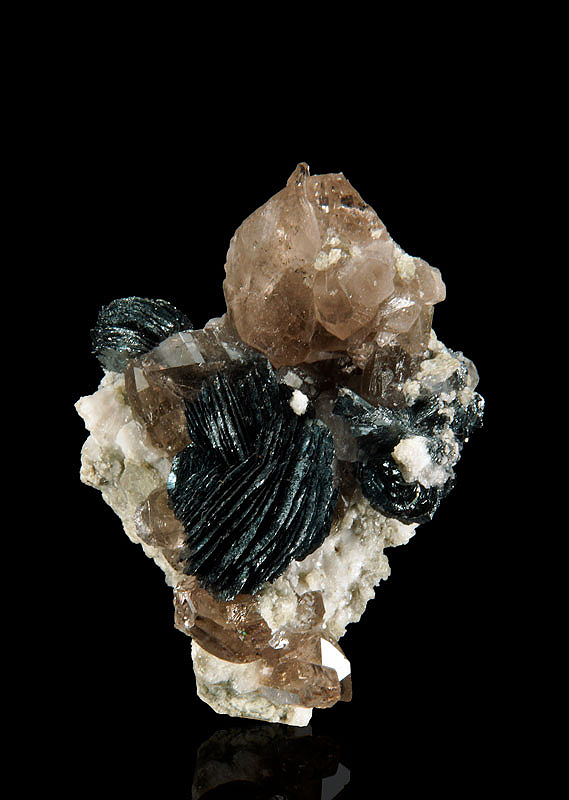 Hematite roses and Quartz - Galmihorn, Reckingen, Goms, ,Valais, Switzerland