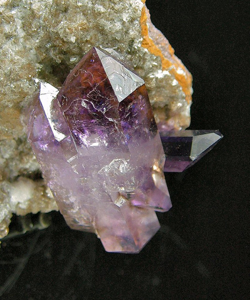 Quartz var. Amethyst - Goboboseb Mountains, Brandberg Area, D�ures Constituency, Erongo Region, Namibia