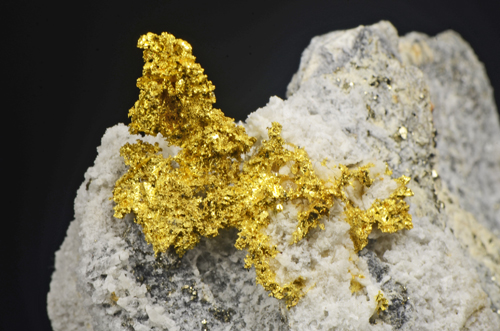 Gold - Brusson Mine, Aosta Valley, Italy