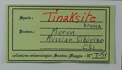 Tinaksite - Malyi Murun Massif - Irkutsk Oblast - Siberia - Russia