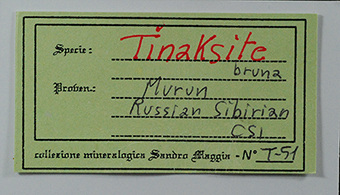 Tinaksite - Malyi Murun Massif - Irkutsk Oblast - Siberia - Russia