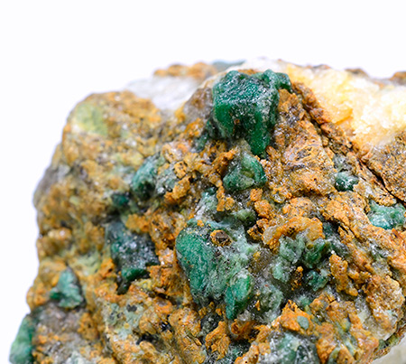 Lawsonite var. Chromian Lawsonite - Cape Marmari - Grammata Bay - Syros Island - Cyclade Island - Kykl�des Pref. - Aegean Islands deptm. -  Greece