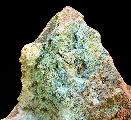Orthoserpierite - Chessy copper mines, Chessy, Villefranche-sur-Sa�ne, Rh�ne, Auvergne-Rh�ne-Alpes, France (TL)