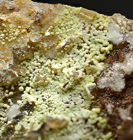 Zinclipsocombite (TL) with Perhamite  - Silver Coin Mine, Valmy, Iron Point Mining District, Humboldt County, Nevada, USA