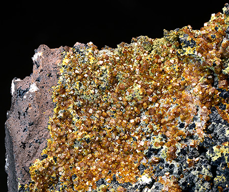 Bariopharmacosiderite with Agardite- Grube Clara, Oberwolfach, Baden Wuerttenberg, Germany
